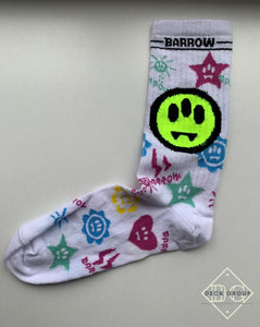 Barrow "Rainbow" Socks styled in White for F&W 2023