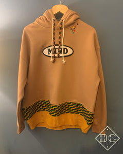 Palm Angls x Mind "Logo" Hooded Sweatshirt styled in Beeige for Fall&Winter