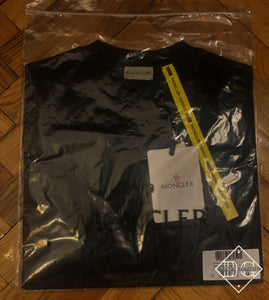 Mnclr "Logo'd Embroidered" T-Shirt styled in Black