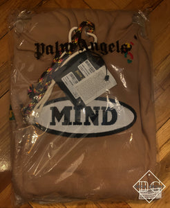 Palm Angls x Mind "Logo" Hooded Sweatshirt styled in Beeige for Fall&Winter