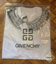 Gvnchy " Chain Logo Necklace " T-Shirt with styled in White Spring&Summer Collection