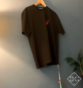 Off-White "Logo-Print" T-Shirt styled in Black for Fall&Winter 2023