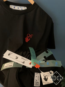 Off-White "Logo-Print" T-Shirt styled in Black for Fall&Winter 2023