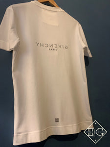 Gvnchy “ Reverse Logo “ T-Shirt styled in White for Fall&Winter