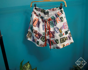 Palm Angels "Monogram-Print" Swim Shorts styled in White for Spring&Summer